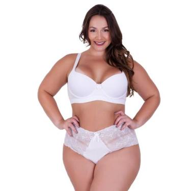 Imagem de Conjunto de Lingerie Plus Size Sutiã Reforçado e Calcinha Renda - c5 P