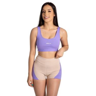 Imagem de Conjunto Fitness Feminino Top e Short Suplex Poliamida-Feminino