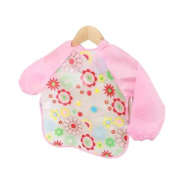 Imagem de Babadores Impermeáveis De Manga Longa Para Bebês, Avental Infantil De 