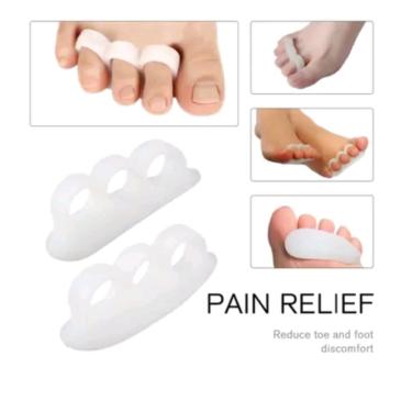 Imagem de Separador Alinhamento Dedos Do Pé Gel Alívio Dor Joanete 1 Par