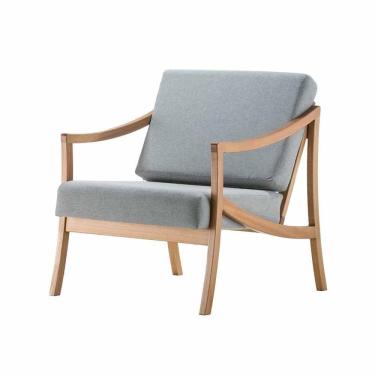 Imagem de Poltrona Com Braço Navi Algodão Cinza Madeira Cedro Corda Redonda Poliéster Prata