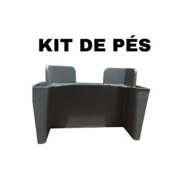 Imagem de Kit com 25 Pés para Guarda Roupas Armário Plástico Ultra Resistente Iv