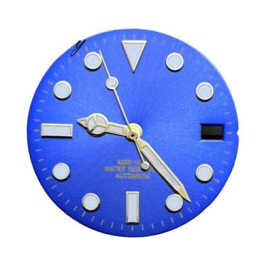 Imagem de Mostrador De Relógio Luminoso Sunburst 28.5mm Com Ponteiros Para Movim