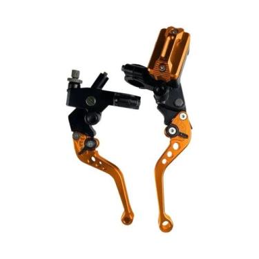 Imagem de Cilindro Mestre De Freio Universal CNC 7/8'' Com Cabo E Reservatório D