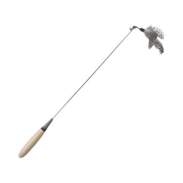 Imagem de Varinha De Gato Com Cabo De Madeira Resistente a Arranhões E Cabeça Su