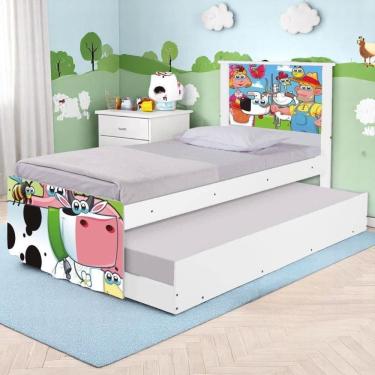 Imagem de Bi Cama Juvenil Zap com Cabeceira Fazendinha Feliz