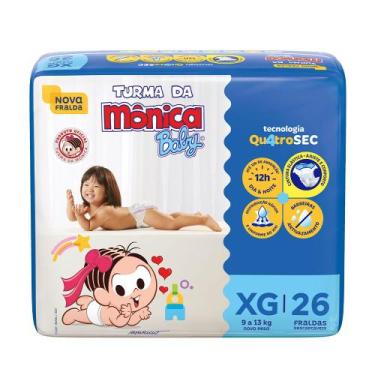 Imagem de Fralda Descartável Turma Da Mônica Econômica XG - 26 Unidades - Huggie