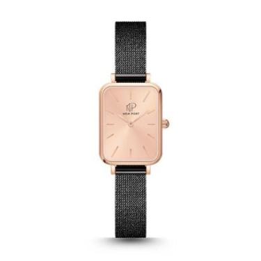 Imagem de Relógio Feminino Preto Casual Quadrado Delicado New Port-Feminino