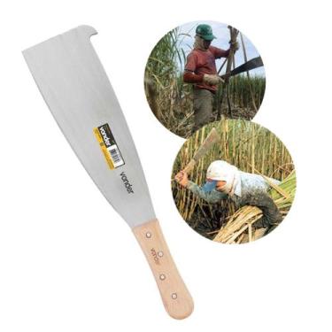 Imagem de Facão Para Cana 14 Pol Cabo 17cm Podão Aço Carbono Vonder