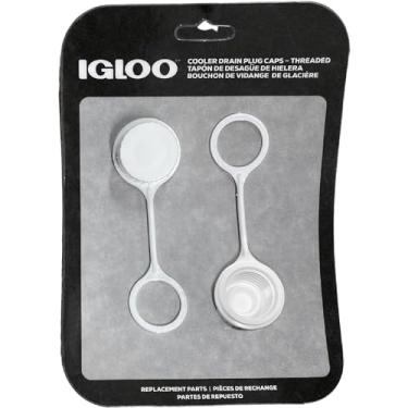 Imagem de Igloo Tampas de drenagem amarradas, brancas, pequenas (20049)