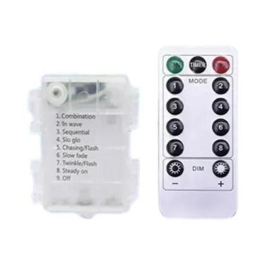 Imagem de Luzes De Fada LED Prateadas Com Controle Remoto Para Decoração De Casa