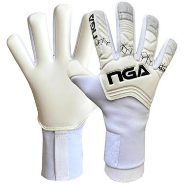 Imagem de Luva de Goleiro Profissional Nga Soccer Astra, Branco, 10