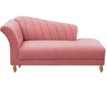 Imagem de Conjunto Divã Recamier Sofá Helena 160 cm  Tecido Suede Cor:Suede marr