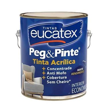 Imagem de Tinta Acrílica Interior Eucatex Peg Pinte 3,6L, Palha Sertão