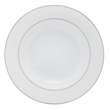 Imagem de 6 Pratos Fundos Wolff de Porcelana com Borda 21,5cm