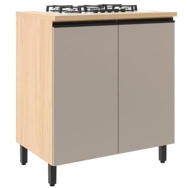 Imagem de Balcão Para Cooktop 2 Portas 80 Cm Andria 5599 Móveis Sul Naturale-nude