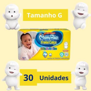 Imagem de Fralda Calça Mamypoko Dia e Noite Amarelo 1 Pacote Tamanho G Com 30 Un