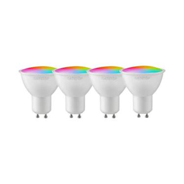 Imagem de Lâmpada LED RGB GU10 6W Dimmable Com Controle Remoto De 24 Teclas Colo