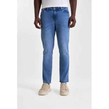 Imagem de Calça docthos fit cropped jeans médio, 164 jeans medio, 40