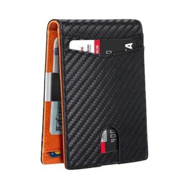 Imagem de Porta-cartões Masculino Com Bloqueio RFID, Carteira Minimalista, Bolsa