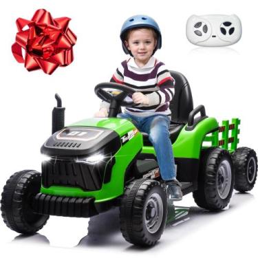 Imagem de Trator Ride On JOYRACER 24V elétrico com motores de 400W Kids 3+