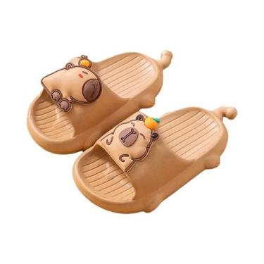 Imagem de Chinelos Leves Antiderrapantes De Capivara Para Meninos E Meninas, Par