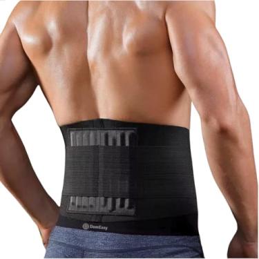 Imagem de DOMEASY Cinta Lombar Ergonomica Proteção e Suporte Lombar e Coluna com Hastes Flexíveis e Fecho Duplo M