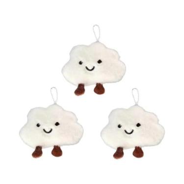 Imagem de Pingente Em Forma De Nuvem, Broche De Pelúcia Fofo, Chaveiro, Charm Pa