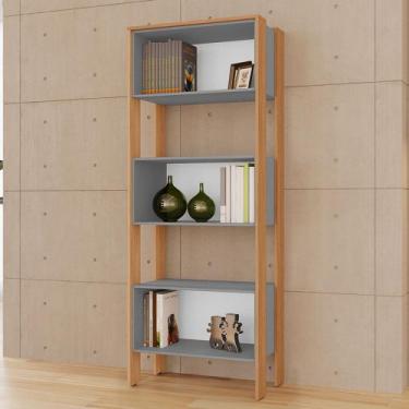 Imagem de Armário Multiuso Nicho Work 100 MDF - MH Móveis, Freijó Grafite