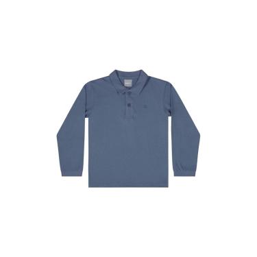 Imagem de Camisa Polo Manga Longa Básica para Menino Quimby-Masculino