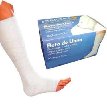 Imagem de Bota de Unna 10,2 cm X 9,14 m Derma Cure - Kit Com 5 Unidades