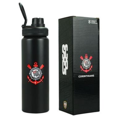 Imagem de Garrafa Com Tampa Alumínio 750ml - Corinthians - Mileno