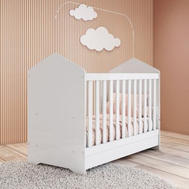 Imagem de Berço Mini Cama 3 em 1 Malu Espresso Móveis Branco
