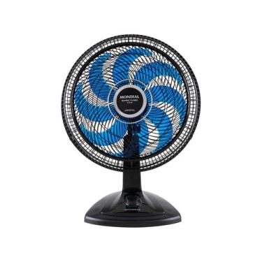 Imagem de Ventilador Mesa Super Turbo 8 Pás Mondial Vtx-40-crystal, Preto e Azul