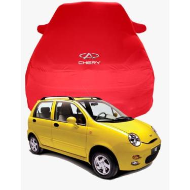 Imagem de Capa de Carro Chery QQ Tecido  Lycra Premium - Cadilhe Capas, Vermelho