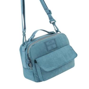 Imagem de Bolsa Feminina Transversal Alça Removível Up4you Tactel Azul Azul, Úni