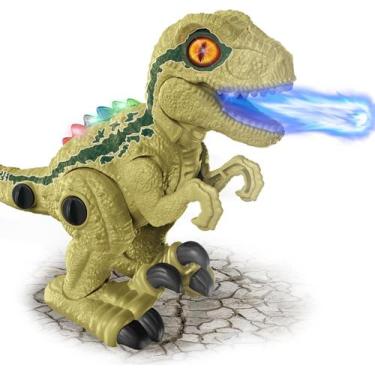 Imagem de Dinossauro Robô T-Rex Brinquedo Monta Monta Interativo com Luzes LED S