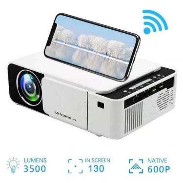 Imagem de Projetor Retroprojetor Portatil Led T5 Unic Espelhamento Celular Wifi 