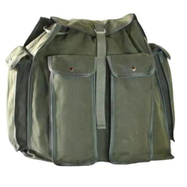 Imagem de Mochila de lona camping pesca motoboy G em lona impermeável 50 litros 