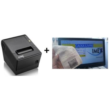 Imagem de Impressora + Sistema Emissor de NFCe (Cupom Fiscal) - Elgin e IMEX