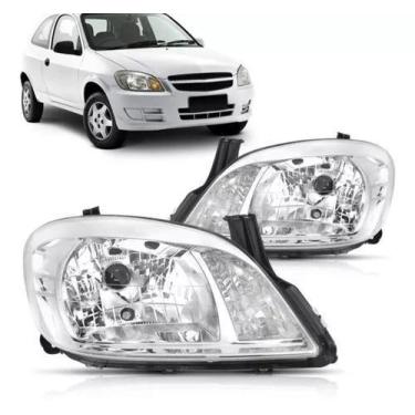 Imagem de Par farol celta 2006 2007 2008 2009 2010 2011 prisma cromado - BBS / A