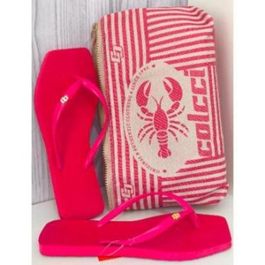 Imagem de Chinelo Feminino Colcci com Necesseire Vermelho Ipê-Feminino