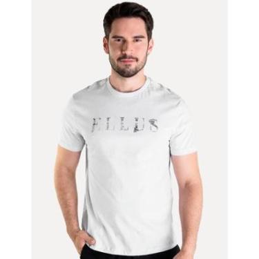 Imagem de Camiseta Ellus Masculina Basic Blur Foil Cinza Claro-Masculino
