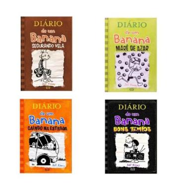 Imagem de Kit c/4 Livros Diário de um banana -7, 8,9 e 10- Capa Cartão - Vergara