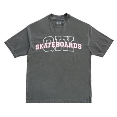 Imagem de CAMISETA QIX OVERSIZED SKATEBOARDS Cor:Preto EstonadoTamanho:GG, Preto