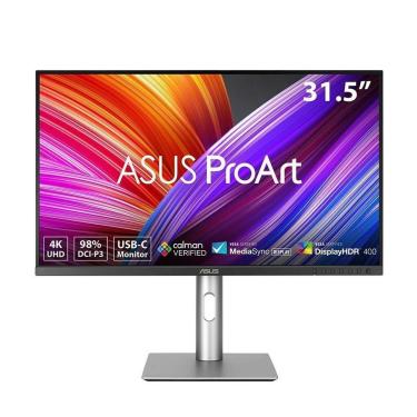Imagem de Monitor ASUS ProArt 32" 4K 60Hz 5ms IPS HDR Ajuste Altura Alto-falante USB-C HDMI DP-Un...