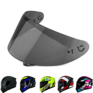 Imagem de Viseira Capacete Fumê Axxis Asx V18b Eagle Draken City Antirrisco - Po