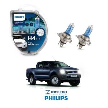 Imagem de Lâmpadas Farol Ford Ranger Philips H4 CrystalVision
