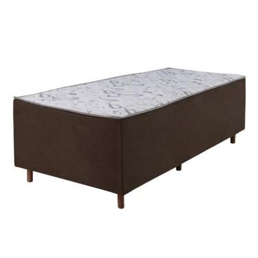 Imagem de Cama Box Solteiro Conjugada D28 188x88x62 Colchoart Marrom
