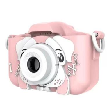 Imagem de Camera Digital Infantil Mini Efeitos Fotos Voz Recarregável Com Capa P